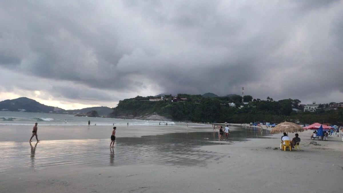 Apartamento Com Ar Cond. Na Praia Grande 乌巴图巴 外观 照片